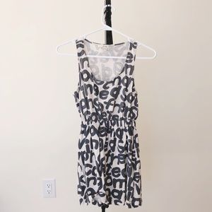 Lettered Mini Dress